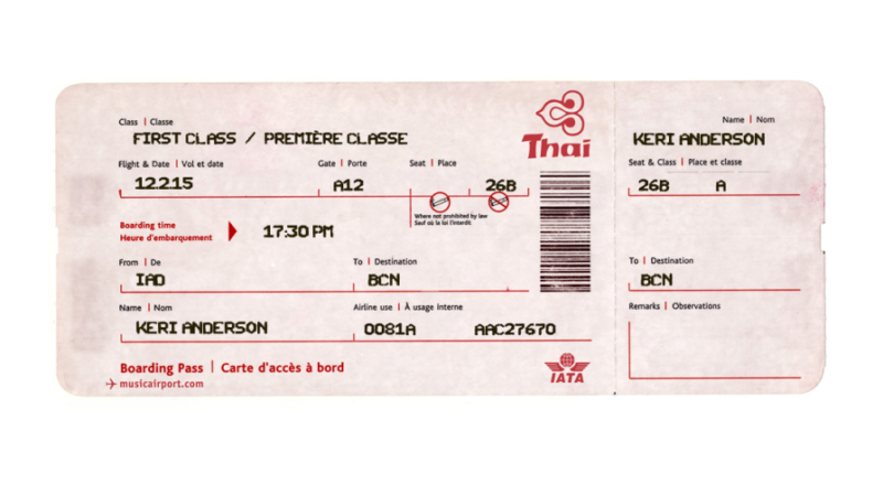 Fake Airline Ticket Template Free