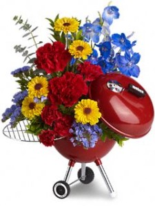 Perfect for Father's Day Teleflora King of the Grill Weber Grill Floral Arrangement