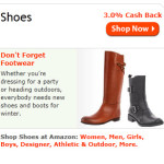 a pair of boots on a website