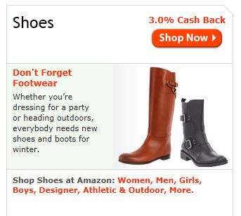 a pair of boots on a website