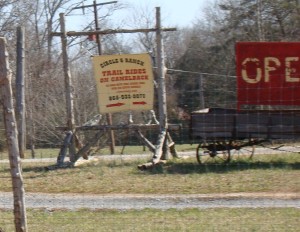 a sign on a fence