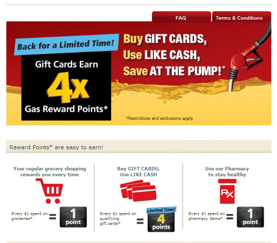 $100 in Visa Gift Cards for $95, Plus $.40 Off Per Gallon of Gas