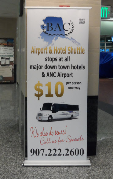 Transportation from ANC Airport to Downtown Anchorage