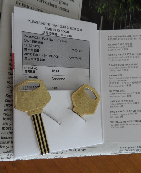 Grand Hyatt Hong Kong electronic keys