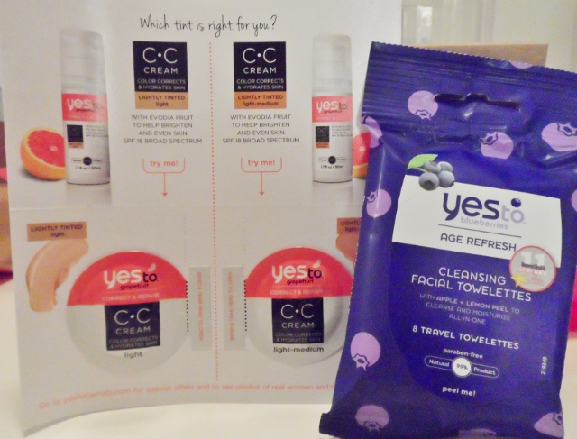 September Birchbox Say Yes to Blueberries facial Say Yes to Grapefruit CC cream