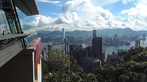 View from Pacific Coffee The Peak HOng Kong