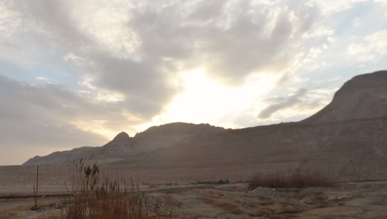 View from Ein Gedi Dead Sea