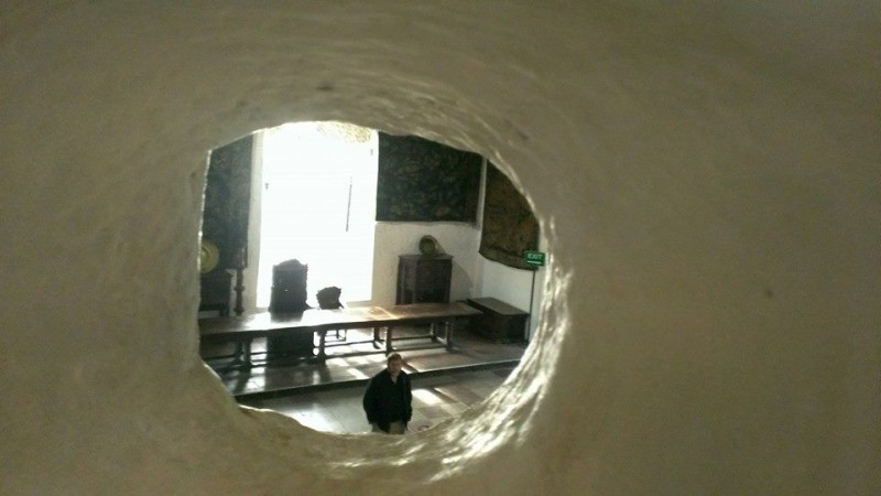 Bunratty Castle listening hole into Great Hall