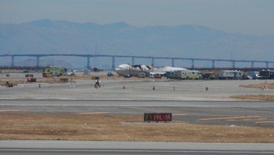 an airplane on the runway