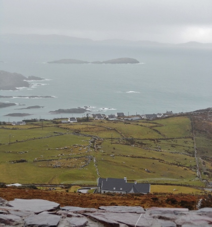 Horse island from top of ring of skellig