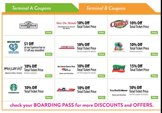 a coupons for a flight