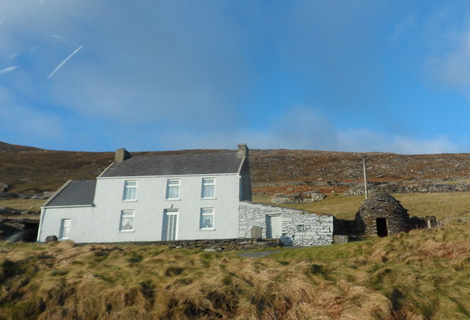 Stone house and beehive hut