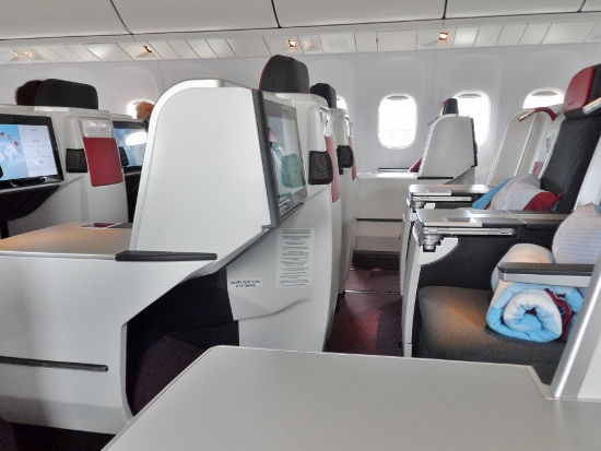Austrian Airlines Business Class Empty