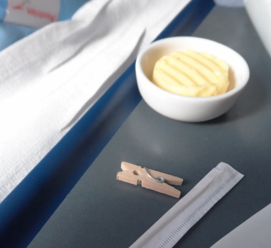 Austrian Airlines Business Class clothespin for napkin