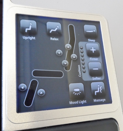 Austrian Airlines Business Class seat controls