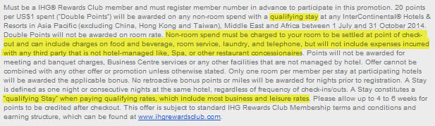 IHG 2x points terms conditions