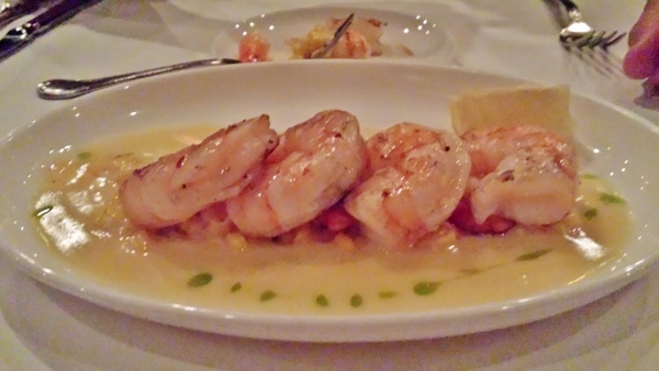 a plate of shrimp on a table