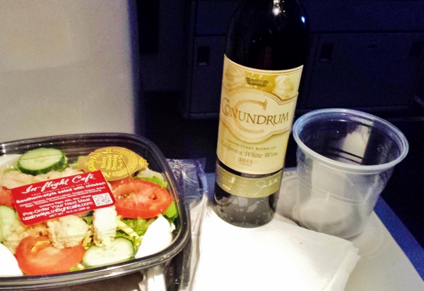 Trying Out US Airways Premium Wines