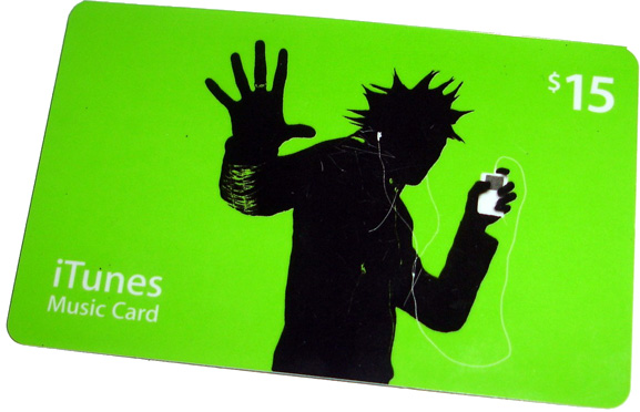 a green card with a silhouette of a man holding a phone