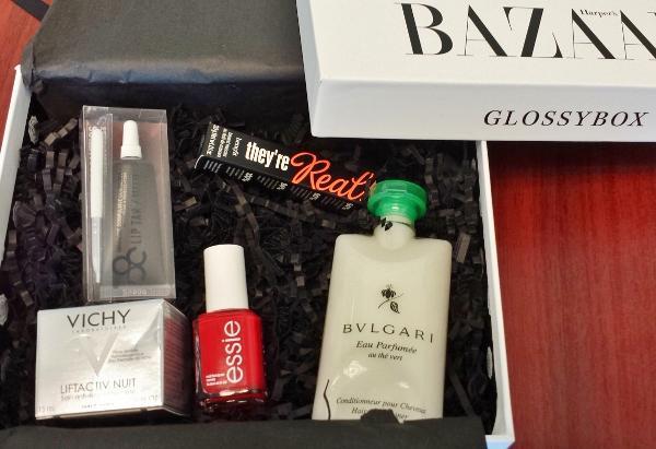 a box with a variety of products