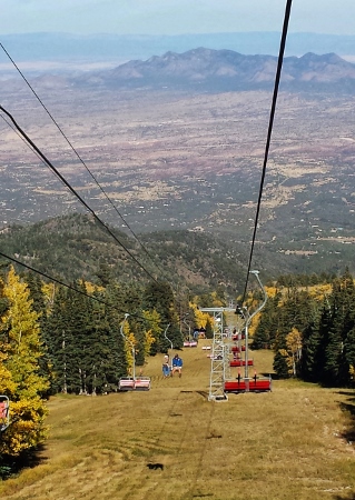 Sandia Peak Tram Albuquerque NM ski lift ride