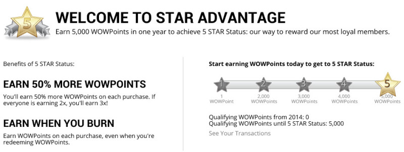 aaa discounts & rewards WOWPoints star advantage status