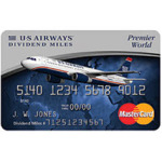 a credit card with a plane on it