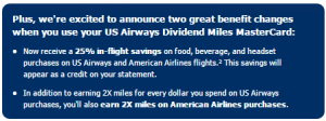 25 Off In Flight Purchases With US Airways Mastercard   Us Airways Mastercard 25 Off Onboard Purchases Benefit 300x112 