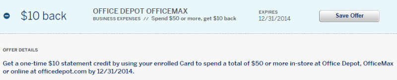 Amexoffers office depot office max 10 off 50