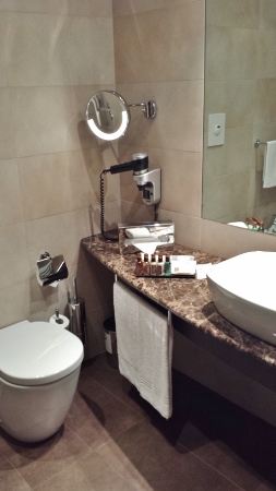 MXP Sheraton Malpensa Diplomatic Suite guest bathroom toilet