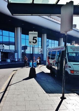 MXP shuttle bus to Linate