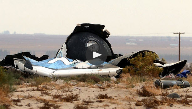 a crashed plane in the desert
