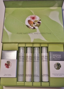 a box of body soaps