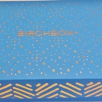 a blue box with gold text