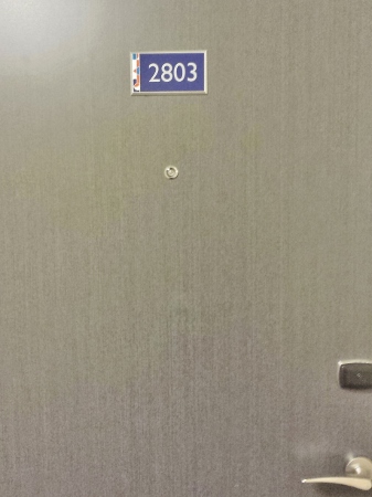 a door with a number on it