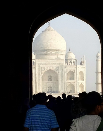 Taj Mahal Agra first glimpse