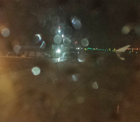 Catania Airport rainstorm