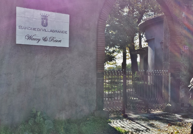 a gated entrance to a building