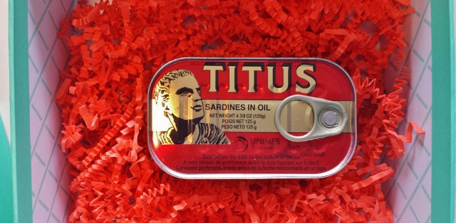 a tin can of sardines