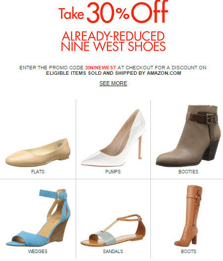 Extra 30% Off Nine West Shoe Sale - Heels First Travel