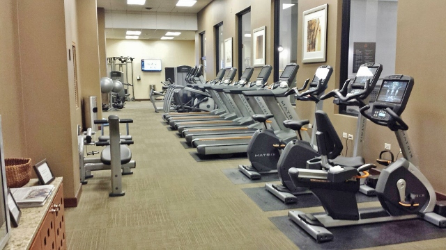 Grand Hyatt Denver Fitness Center machines