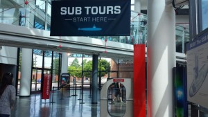 a sign in a building