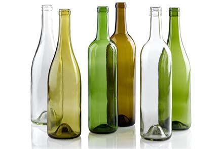 a group of empty bottles