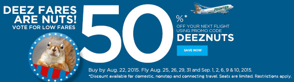 a blue and white discount coupon