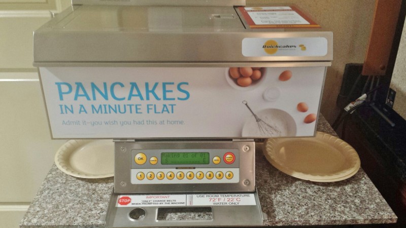 Holiday Inn Express Fairbanks pancake machine