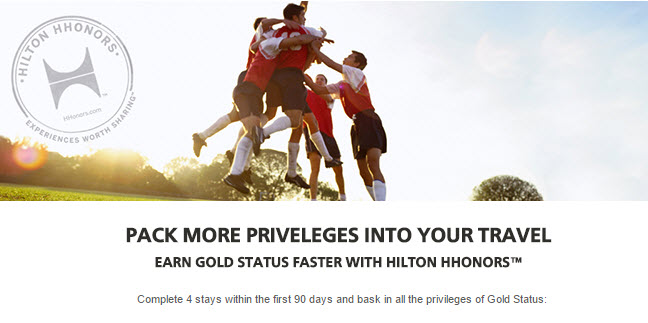 Fast Track to Hilton Gold Status