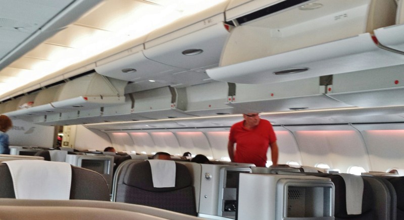 Iberia business class cabin jfk-mad