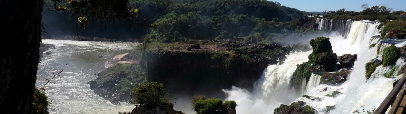 Iguazu Falls Upper Trail Panorama