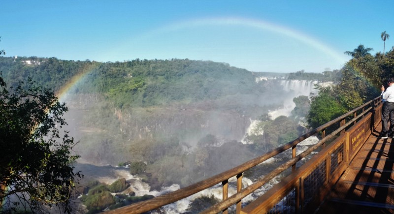 Iguazu Falls Upper Trail full Rainbow