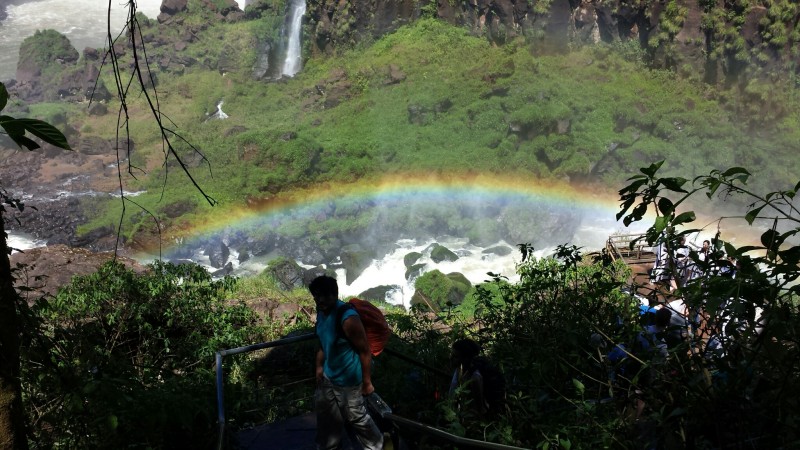 Iguazu Falls rainbow lower trail